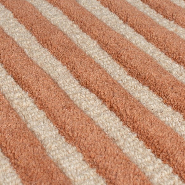 Covor teracotă țesut manual din lână 120x180 cm Lozenge Terracotta – Flair Rugs-image-4