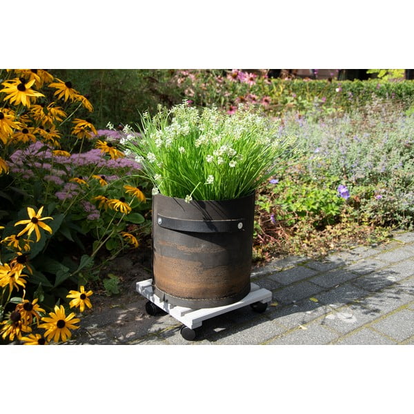 Bază mobilă pentru ghiveci din lemn (înălțime 8 cm) – Esschert Design-image-1