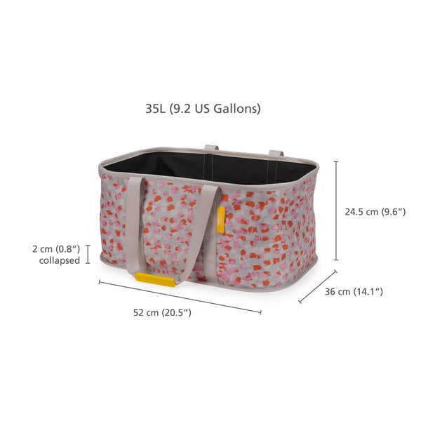 Coș de rufe roșu/gri din material textil pliabilă 35 l Hold-All – Joseph Joseph-image-4