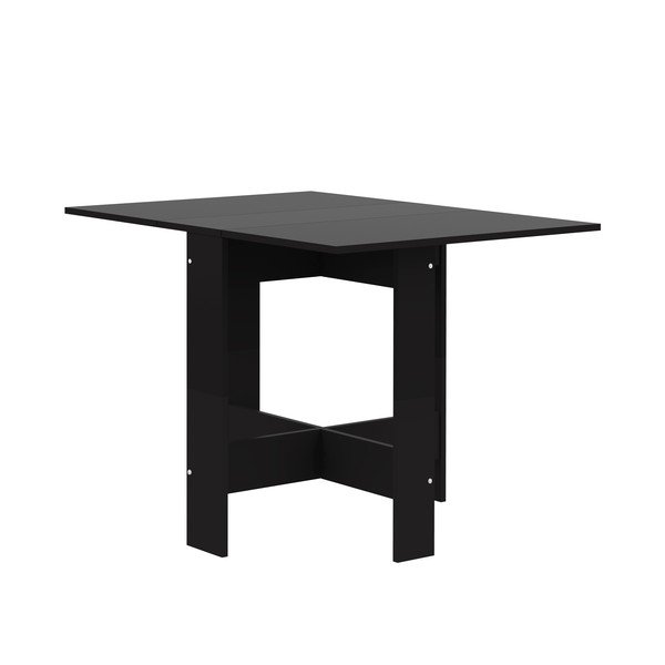 Masă de dining extensibilă cu blat negru 76x28 cm Papillon – TemaHome-image-2