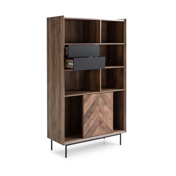 Bibliotecă Marckeric Utah, decor stejar negru-image-3