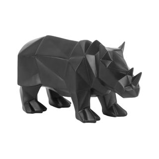 Statuetă PT LIVING Origami Rhino, negru mat