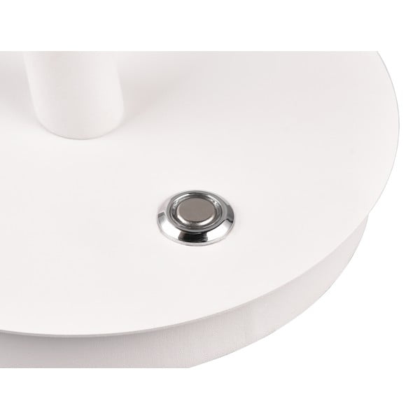 Veioză albă LED cu abajur din metal (înălțime 56 cm) Nala – Trio Select-image-1