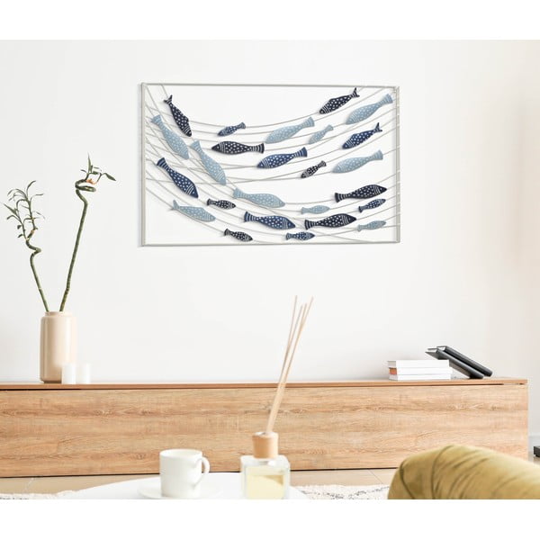 Decorațiune de perete din metal 96,5x61 cm Pesci – Mauro Ferretti-image-1
