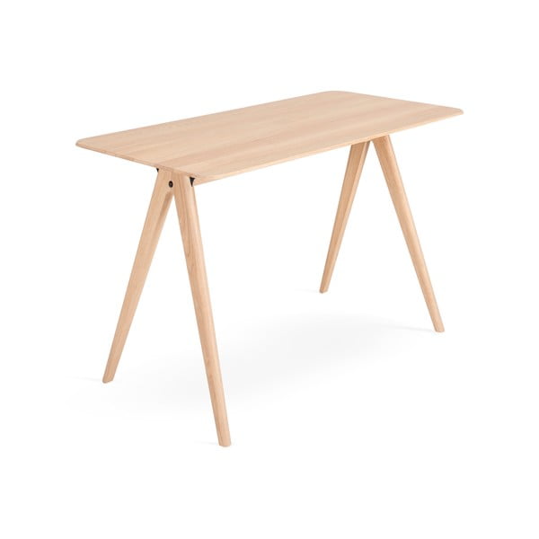 Birou din lemn de stejar 60x120 cm Ava – Gazzda