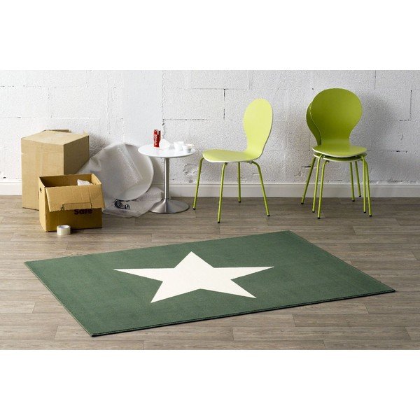 Covor Hanse Home Star, 140 x 200 cm, verde-alb-image-1
