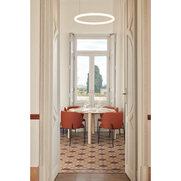 Set de scaune de sufragerie roșu 2 buc. tapițat Mogi – Teulat-image-2