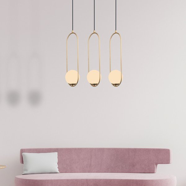 Lustră Squid Lighting Arch, înălțime 146 cm, auriu-image-3