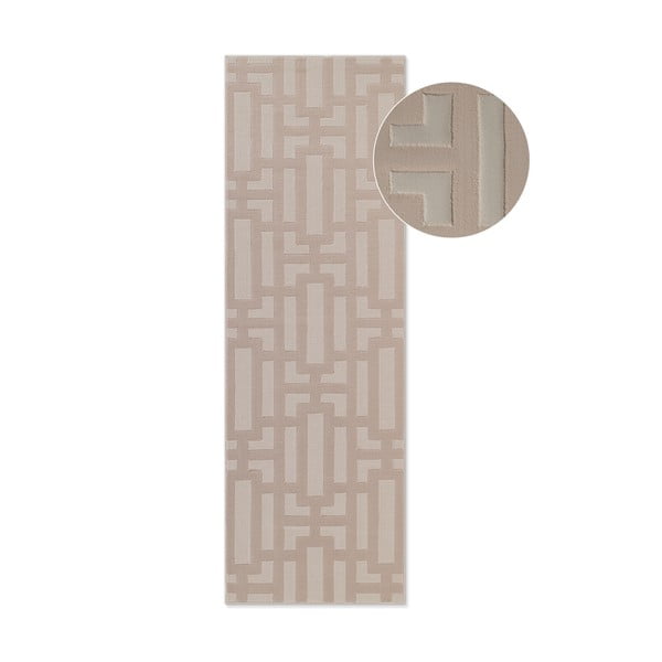 Covor tip traversă bej 80x240 cm Perles Onyx – Elle Decoration