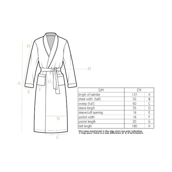 Halat de baie din pluș Tiseco Home Studio, S/M, gri-image-1