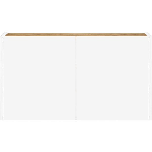 Dulap alb cu aspect de lemn de stejar suspendat 93x52x29 cm Libbiano – Germania-image-3