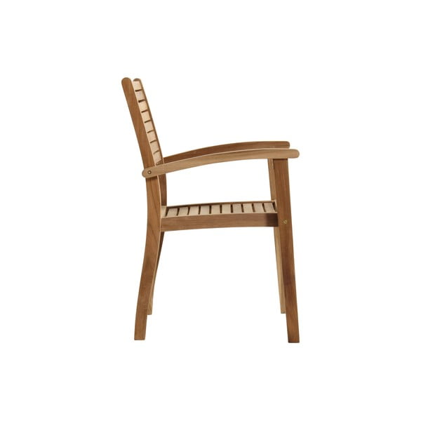 Scaun de grădină în culoare naturală din lemn masiv Sunderland – Hartman-image-2