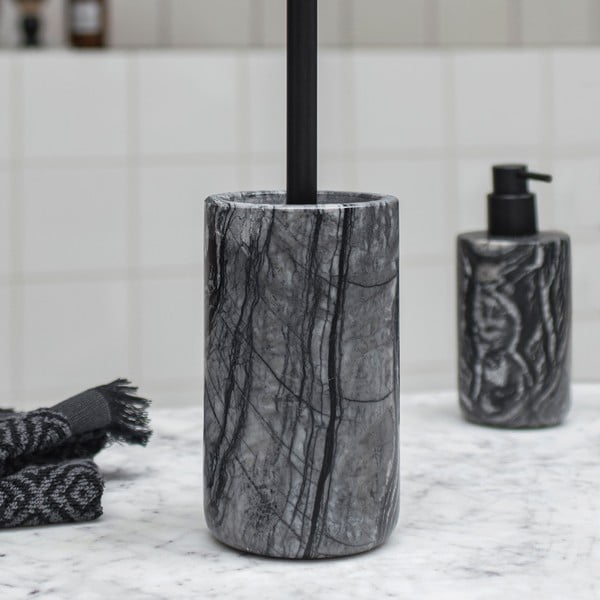 Perie de WC neagră din marmură Marble – Mette Ditmer Denmark-image-1