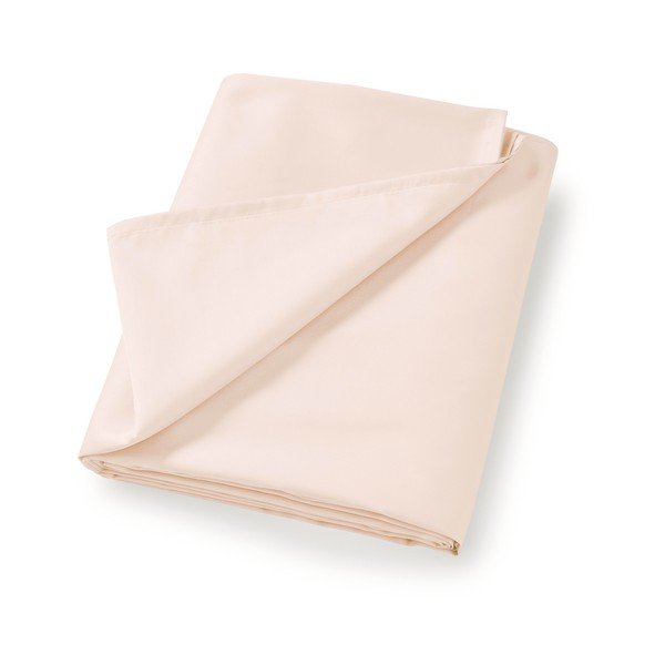 Cearceaf bej din bumbac satinat 180x260 cm Cotton Sateen – Bianca