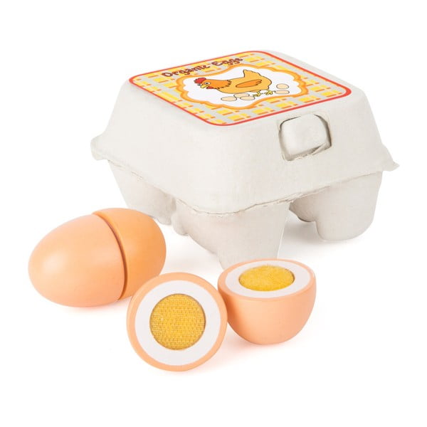 Ouă din lemn pentru copii Legler Eggs