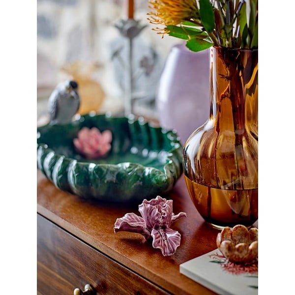 Vază maro din sticlă lucrată manual (înălțime 27 cm) Saiqa – Bloomingville-image-1