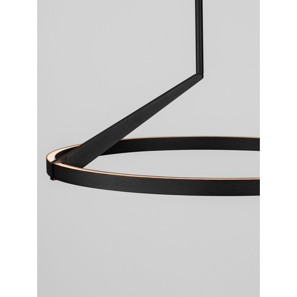 Lustră negru-mat LED cu intensitate reglabilă din aluminiu ø 60 cm Tilia – Nova Luce-image-3