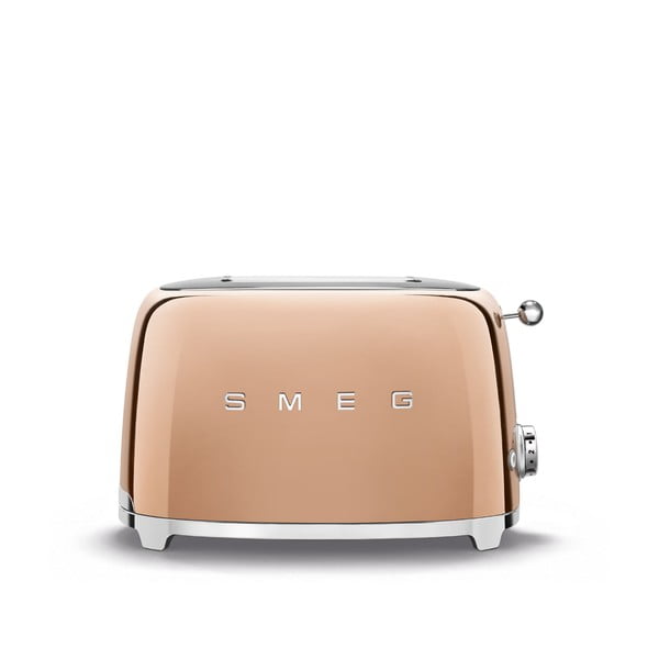 Prăjitor de pâine roz/auriu 50's Retro Style - SMEG