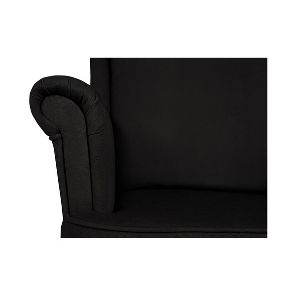 Canapea cu 2 locuri Micadoni Home Pirla, negru-image-2