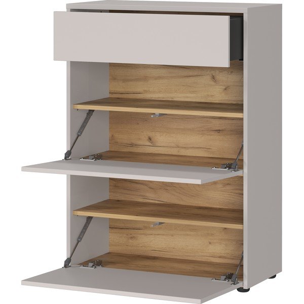 Dulap crem cu aspect mat 70x99x34 cm Binetto – Germania-image-2