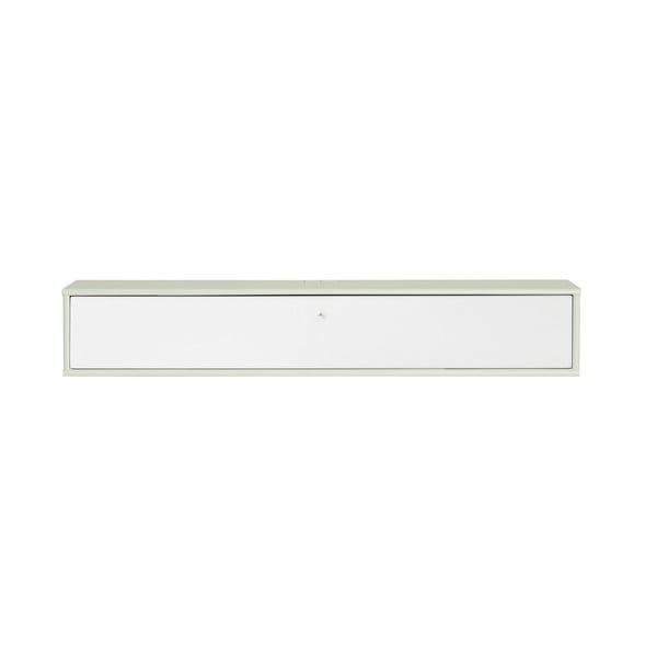 Comodă TV albă/verde-mentă 133x22x32,5 cm Mistral – Hammel Furniture