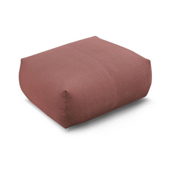 Taburet roz deschis cu tapițerie din catifea reiată Voltaire – Bobochic Paris-image-4