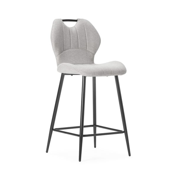 Scaune de bar bej 2 buc. tapițate (înălțime șezut 65 cm) Muli – Marckeric