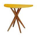 Masă de dining rotundă extensibilă 45x90 cm Jubi – Ragaba