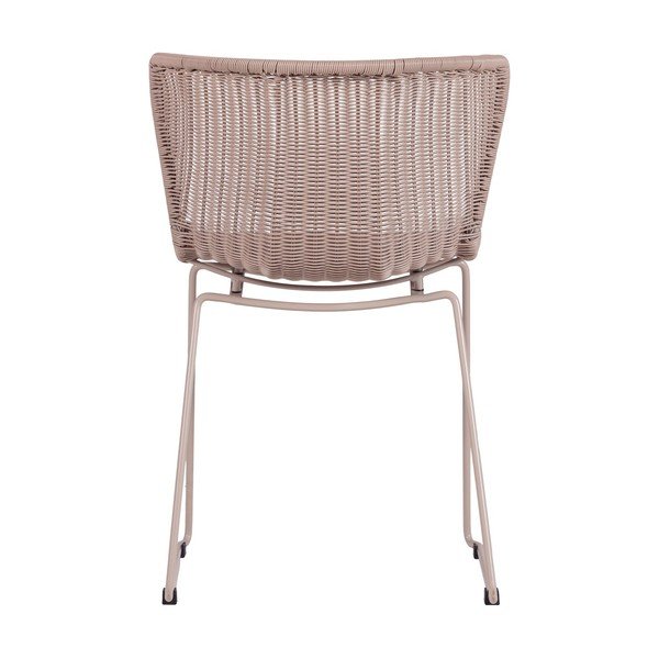 Scaune de grădină bej 2 buc. din ratan artificial Wings – WOOOD-image-4