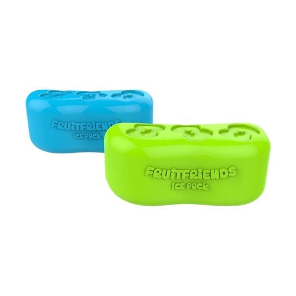 Element frigorific pentru cutia termoizolantă Ice Pack Cube Fruitfriends, verde