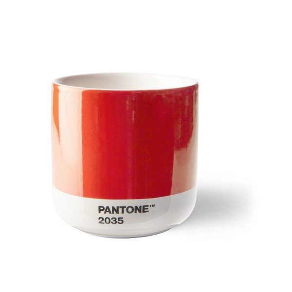 Ceașcă roșie pentru cappuccino din porțelan 175 ml Red 2035 – Pantone