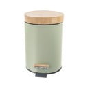 Coș de gunoi verde deschis cu pedală din metal 3 l Greenish – Orion