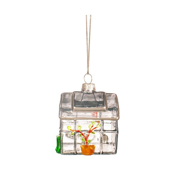 Ornament de Crăciun lucrat manual din sticlă 5 cm Greenhouse – Sass & Belle-image-2