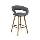 Scaune de bar gri-închis 2 buc. 88,5 cm Gill – Actona