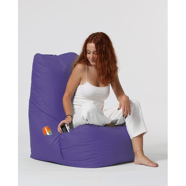 Fotoliu bean bag mov Diamond – Floriane Garden-image-2