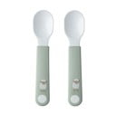 Linguri pentru copii albe/verde-deschis din plastic 2 buc. Little Farm by Little Dutch – Mepal