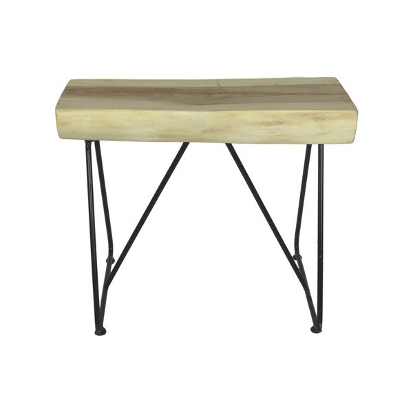 Taburet din lemn de mungur HSM Collection Kruk-image-1