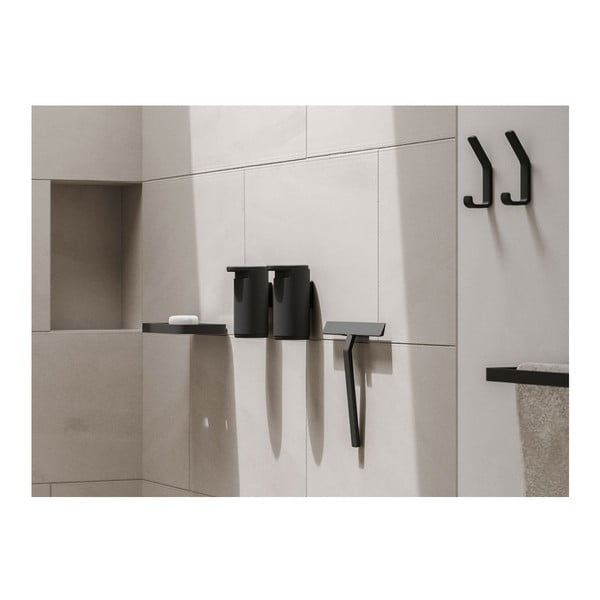Dozator săpun de perete Zone Rim, 200 ml, negru-image-1