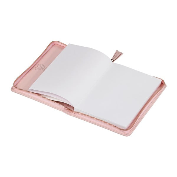 Agendă Ted Baker Tassel A5, 120 file, roz-image-1