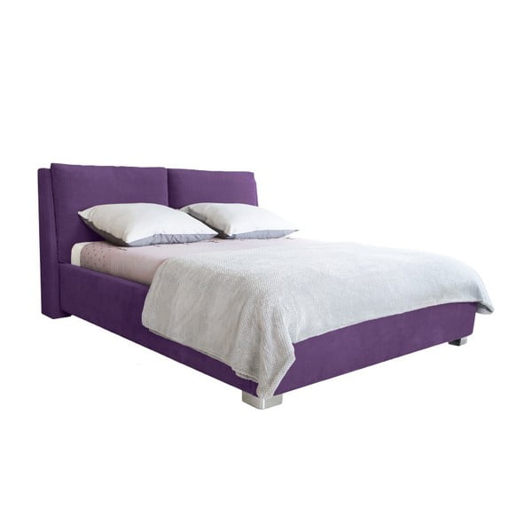 Pat dublu Mazzini Beds Vicky, 140 x 200 cm, violet