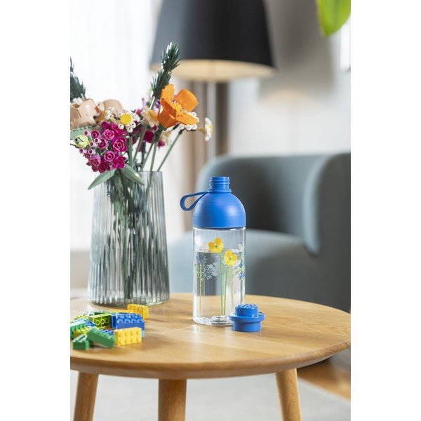 Sticlă pentru copii albastră 500 ml Meadow Flowers – LEGO®-image-1