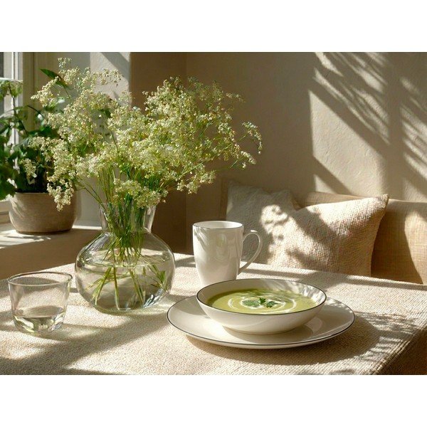 Cană albă din porțelan 390 ml Decora – Orion-image-1