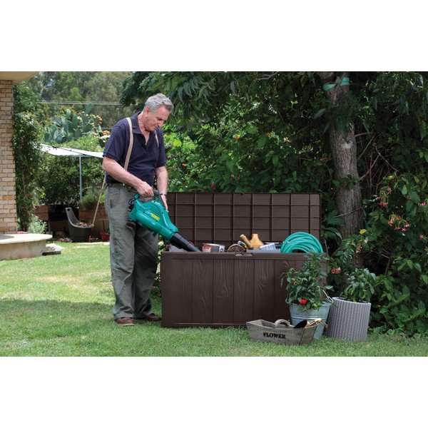 Cutie de depozitare pentru grădină maro închis din plastic Sherwood – Keter-image-2