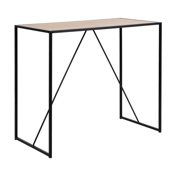 Masă bar Actona Seaford, negru - maro-image-2