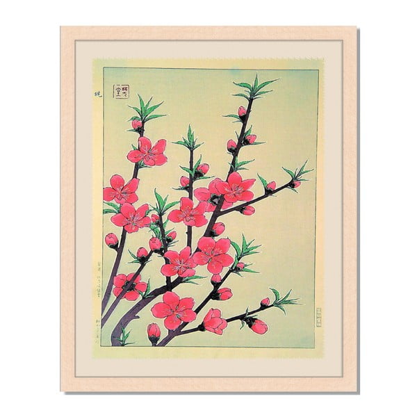 Tablou înrămat Liv Corday Asian Flower Series, 40 x 50 cm