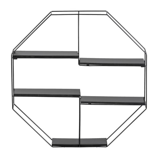 Raft negru etajat din metal 58 cm Industrial – Wenko