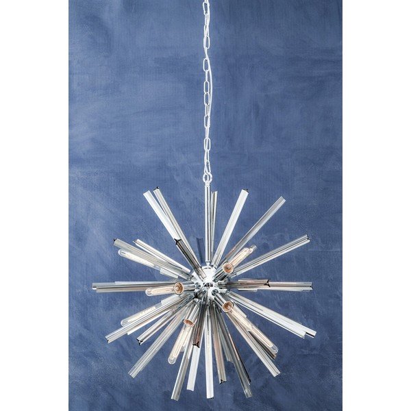 Lustră din metal cu abajur din sticlă ø 75 cm Karlo – Premier Housewares-image-2