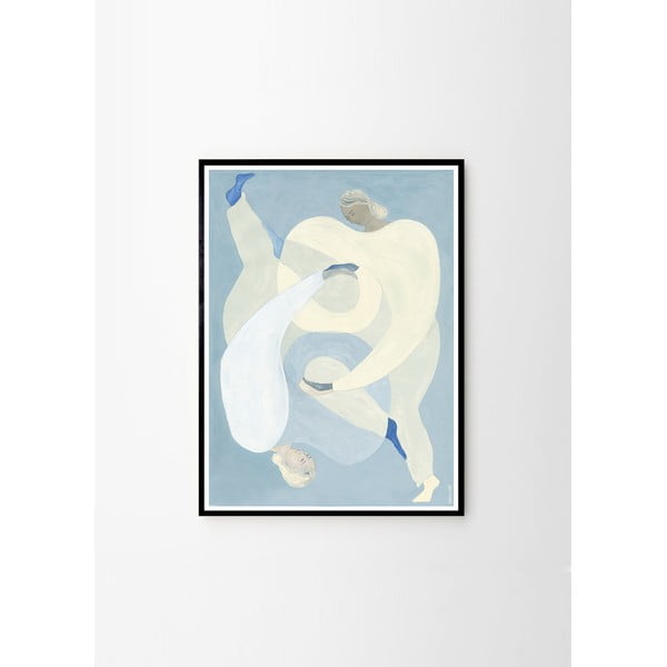 Poster 50x70 cm Hold You - Blue – Sofia Lind – The Poster Club-image-3