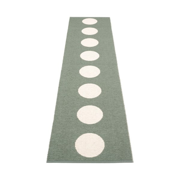 Covor tip traversă pentru interior și exterior verde 70x300 cm Vera Army – Pappelina