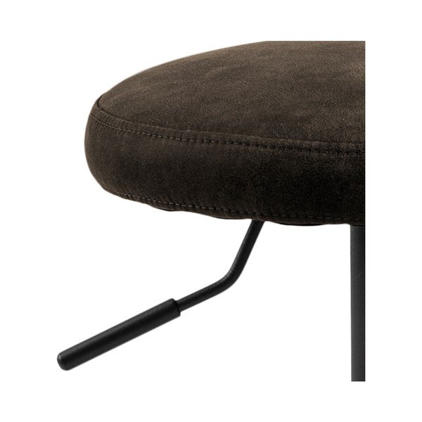 Scaun de bar gri cu înălțime ajustabilă tapițat (înălțime șezut 62 cm) Finch – Actona-image-3